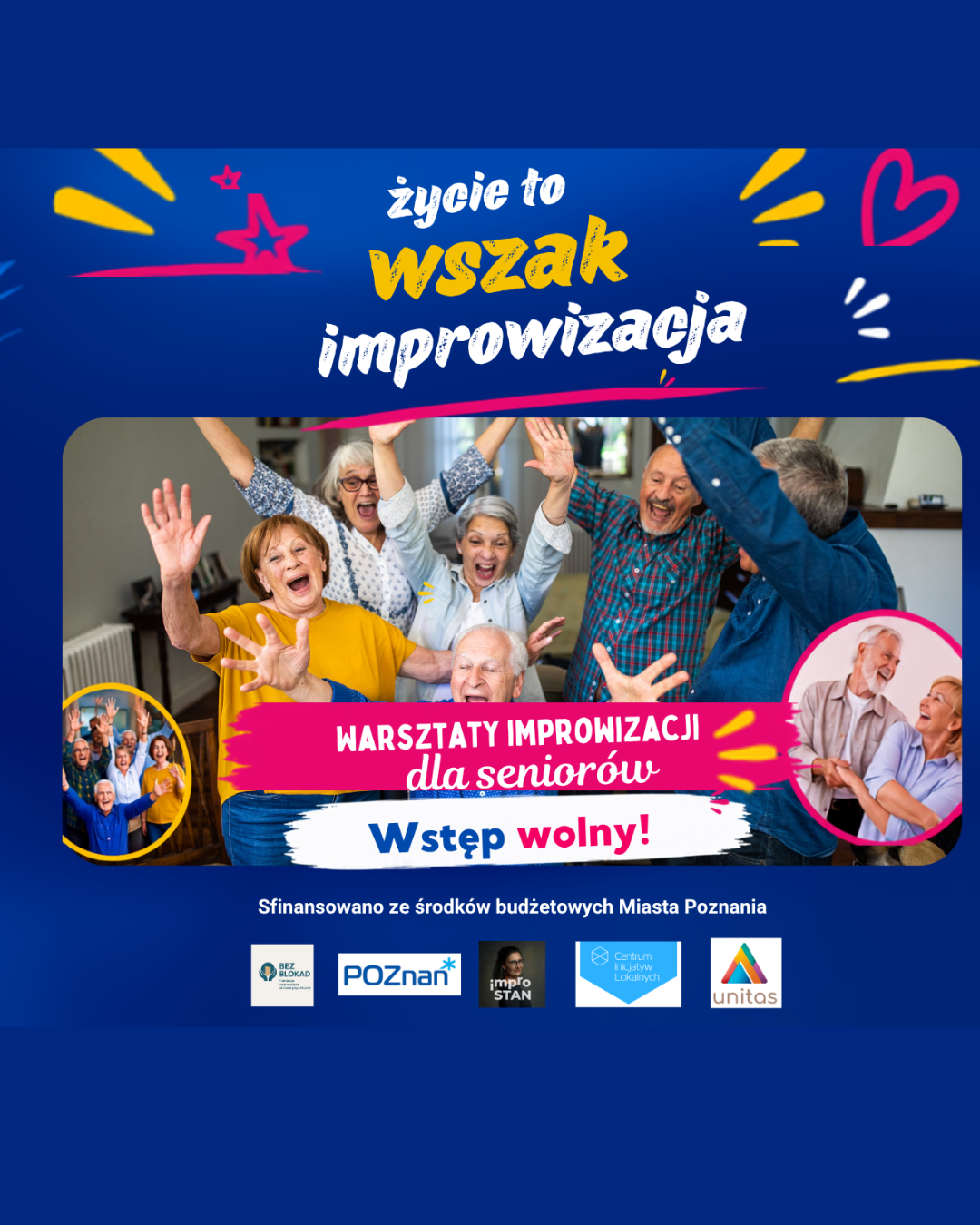 Życie to wszak improwizacja - warsztaty improwizacji dla seniorów